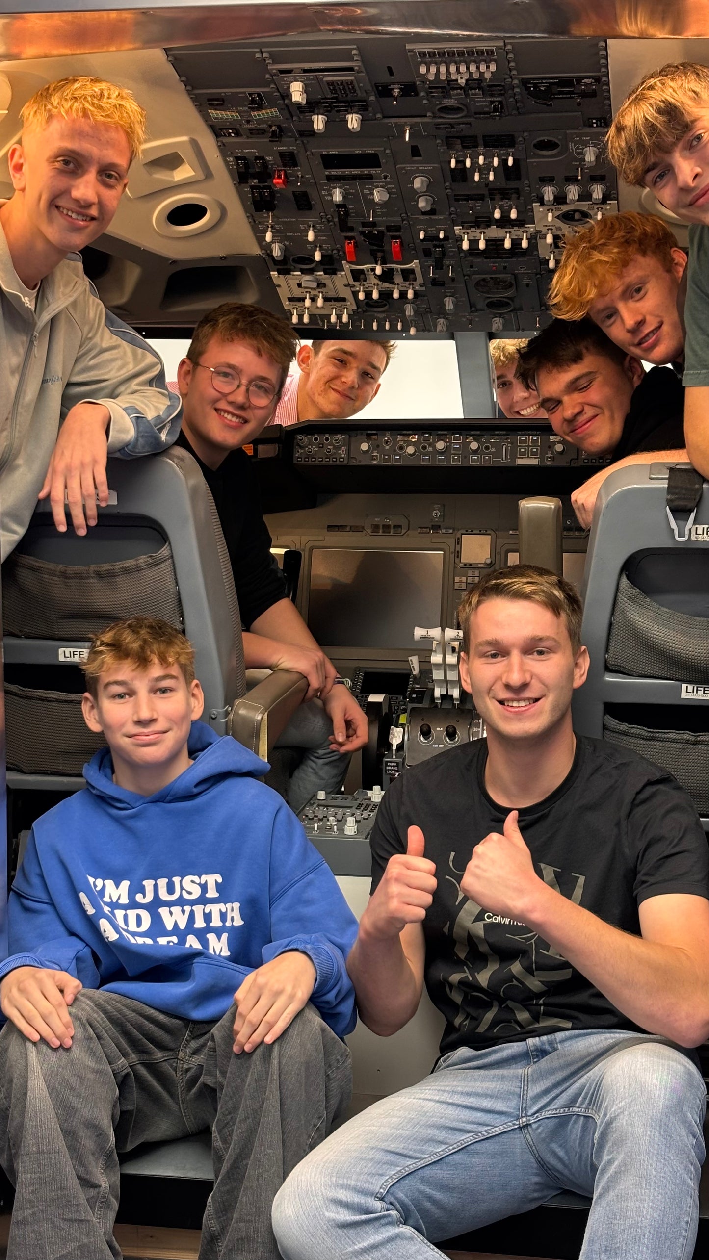 Geburtstagsfeier im Flugsimulator