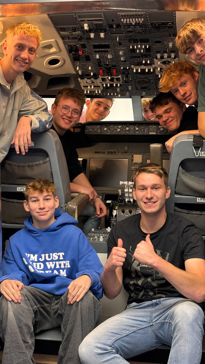 Geburtstagsfeier im Flugsimulator
